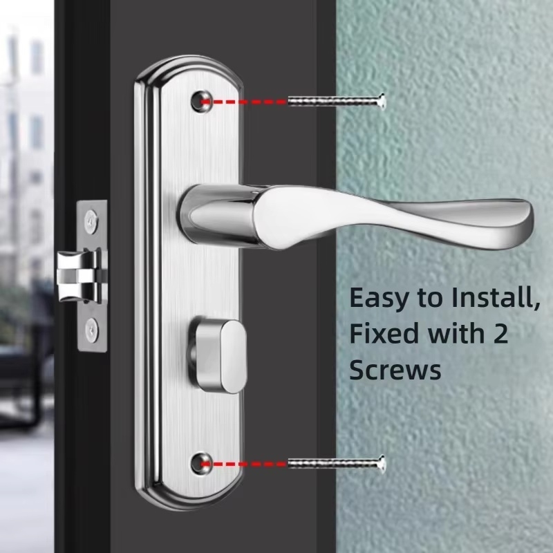 Home Hardware Bathroom Accessories - ชุดอุปกรณ์ล็อคประตูสแตนเลสแบบไม่ใช้กุญแจ/อุปกรณ์ฮาร์ดแวร์ประตูเฟอร์นิเจอร์บ้าน ชุดอุปกรณ์เสริม ชิ้นส่วน อุปกรณ์ ชุดเครื่องมือ ใหม่