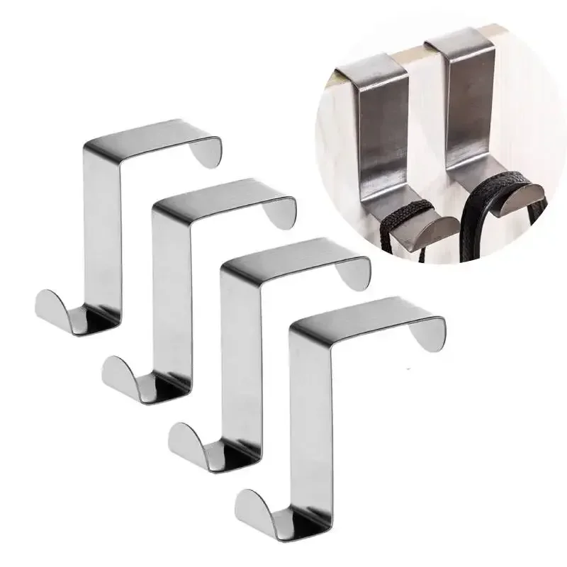 Tiny Home Bathroom Kitchen - Z-Shaped ห้องน้ําโดยตะขอสแตนเลสโดยด้านหลังแขวนพวงกุญแจ Coat Hook Home KITCHEN