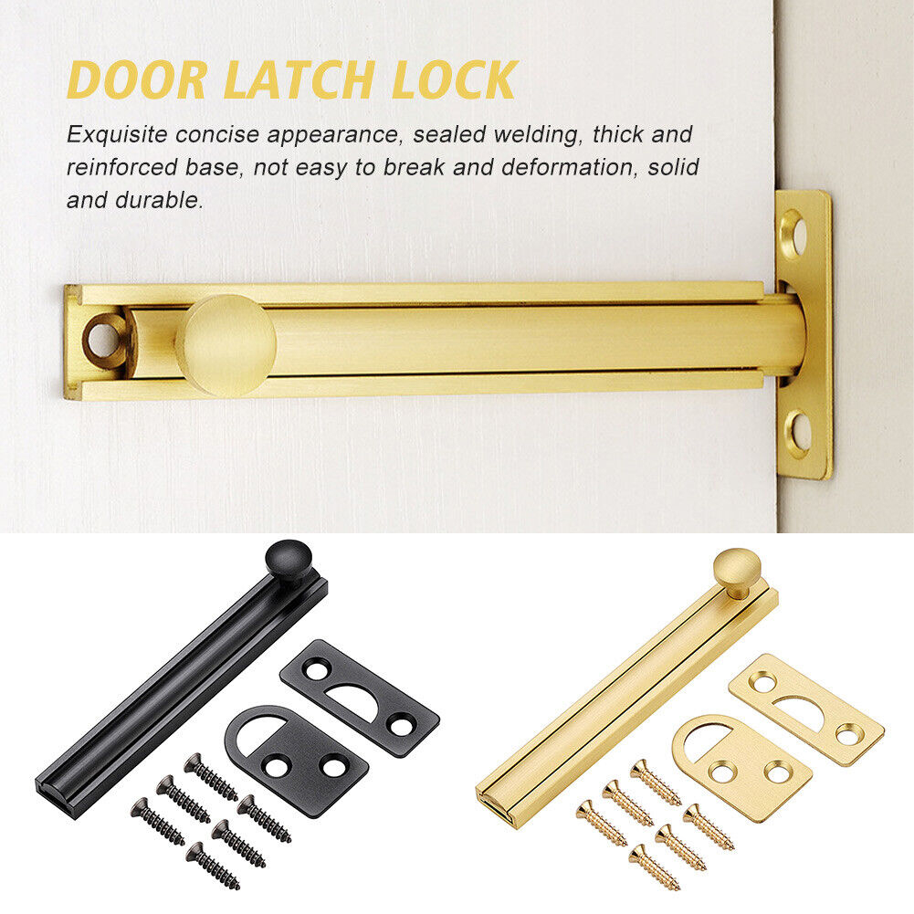 Home Hardware Bathroom Accessories - 1 ชุด Barn สไลด์ Bolt ประตูล็อคห้องน้ําความปลอดภัยประตูล็อคสกรูอุปกรณ์ฮาร์ดแวร์บ้าน