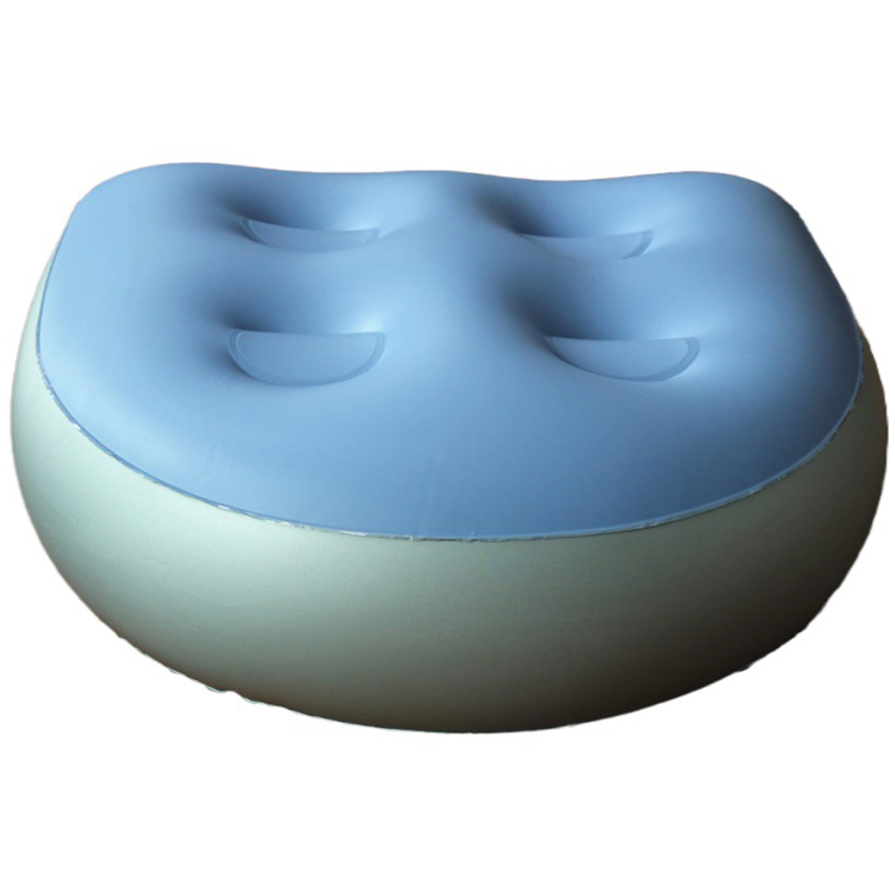 Bathtub Pillow Inflatable - เบาะรองนั่งสปาแบบเป่าลมพร้อมถ้วยดูดสุญญากาศ สำหรับสระว่ายน้ำ อ่างอาบน้ำ อ่างน้ำร้อน เบาะนุ่มสำหรับเติมน้ำ ใช้เป็นหมอนรองนั่ง