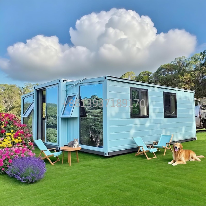 Tiny Home Bathroom Kitchen - บ้านสำเร็จรูปขนาดเล็กแบบพกพาสำหรับขาย ประกอบด้วย 2 ห้องนอน 1 ห้องน้ำ