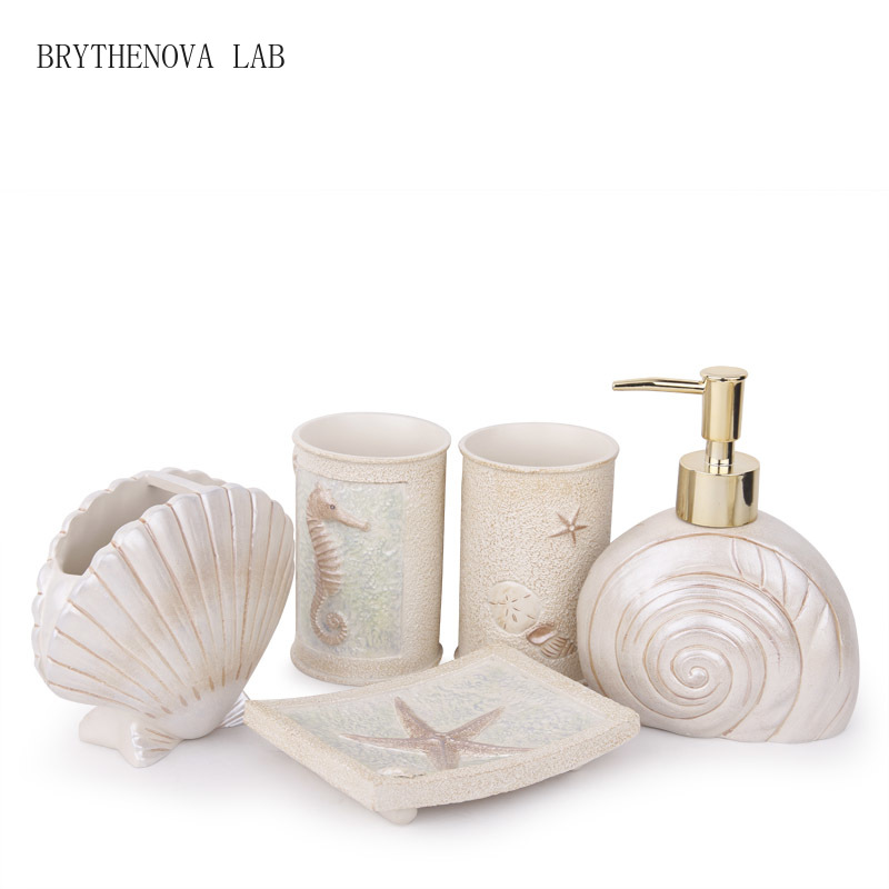 Home Essentials Bathroom Accessories - ชุดอุปกรณ์ห้องน้ำสไตล์ยุโรป: ชุดห้องน้ำ 5 ชิ้นสำหรับบ้านสไตล์นอร์ดิก และอุปกรณ์เสริมสำหรับเด็กสไตล์อเมริกัน