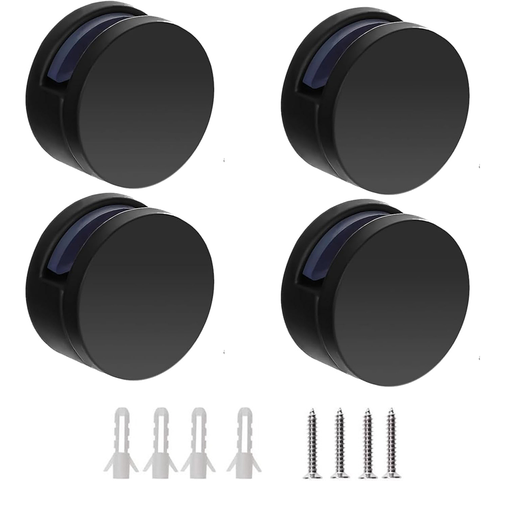 Home Hardware Bathroom Accessories - 4pcs กระจก CLAMP ผู้ถือยึดสังกะสีอัลลอยด์คลิปกระจกห้องน้ําผู้ถือ Home Improvement