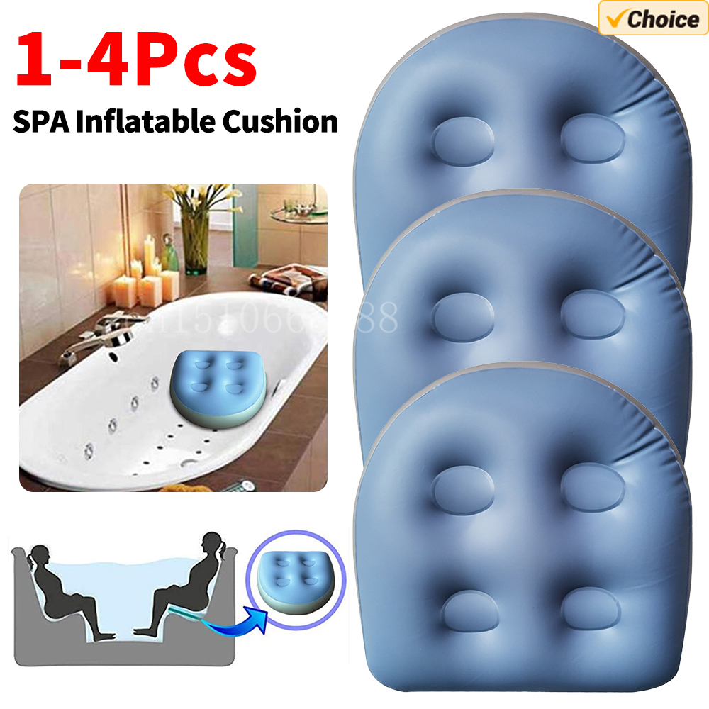 Bathtub Pillow Inflatable - 1-4 PCS SPA Inflatable Cushion อ่างป้องกันริดสีดวงทวาร