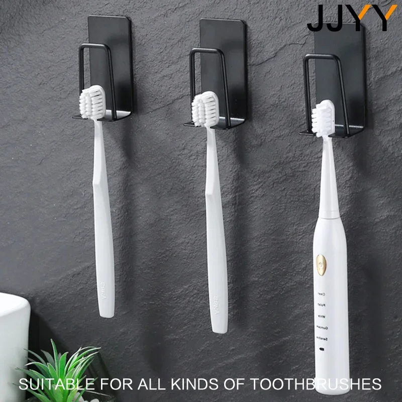 Home Essentials Bathroom Accessories - ผู้ถือแปรงสีฟันสแตนเลสห้องน้ําสร้างสรรค์ถ้วย Traceless Stand Rack Organizer อุปกรณ์ห้องน้ํา