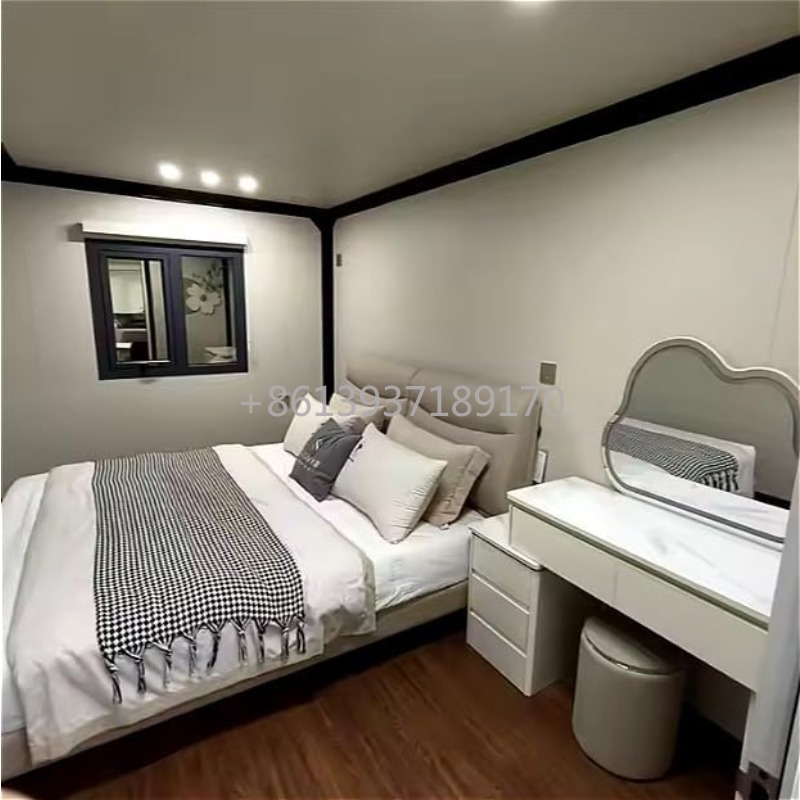 Tiny Home Bathroom Kitchen - บ้านสำเร็จรูปพับได้แบบขยายขนาดได้ พร้อมห้องนอน ห้องครัว ห้องน้ำ เหมาะสำหรับ 2-3