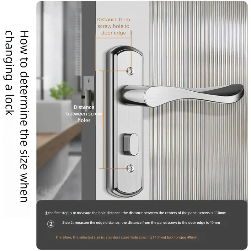 ชุดอุปกรณ์ล็อคประตูสแตนเลสแบบไ - Home Hardware Bathroom Accessories บทวิจารณ์และราคา