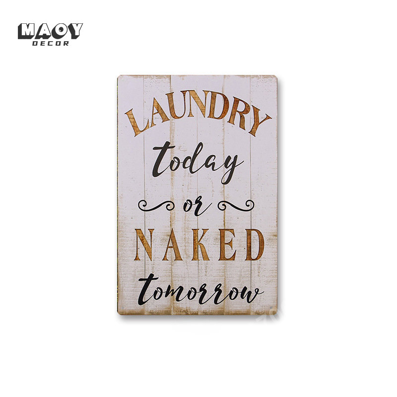 ป้ายโลหะติดผนังตกแต่งห้องซักรี - Home Bathroom Signs บทวิจารณ์และราคา