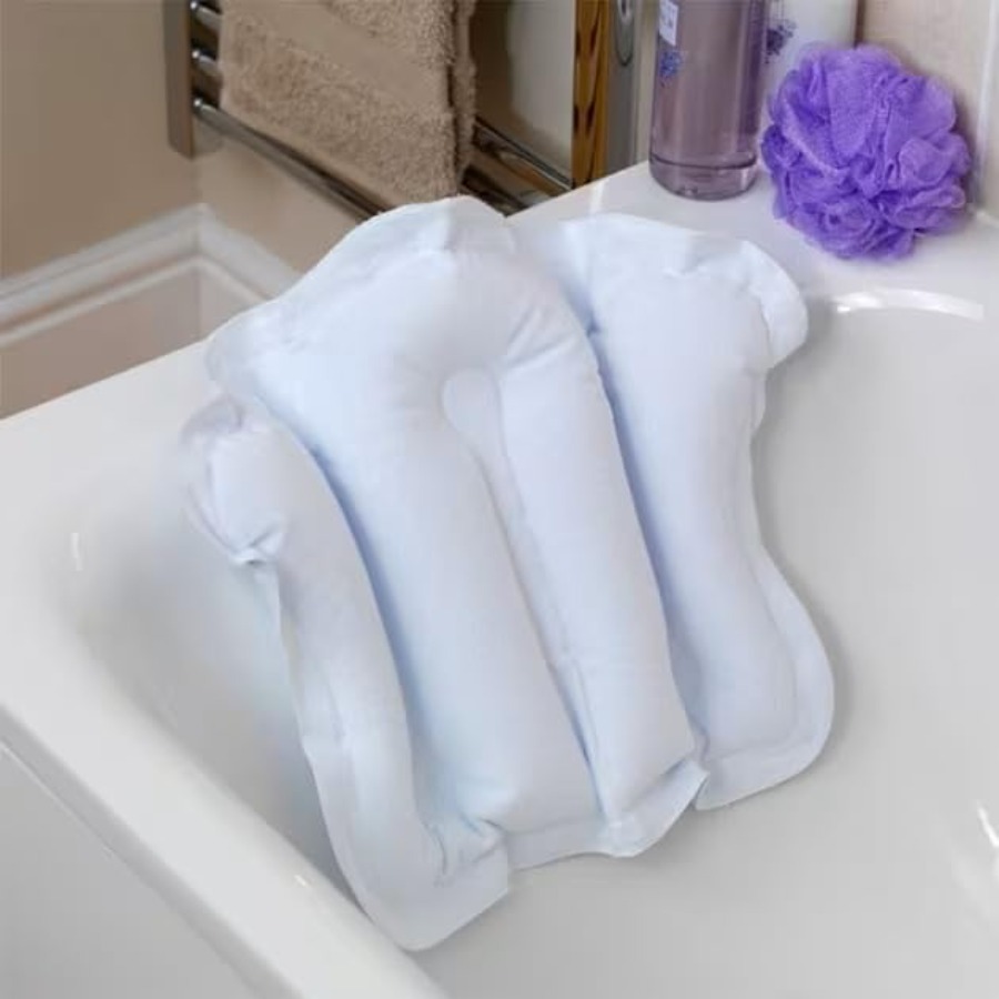 หมอนรองคอและศีรษะสำหรับอ่างอาบ - Bathtub Pillow Inflatable บทวิจารณ์และราคา