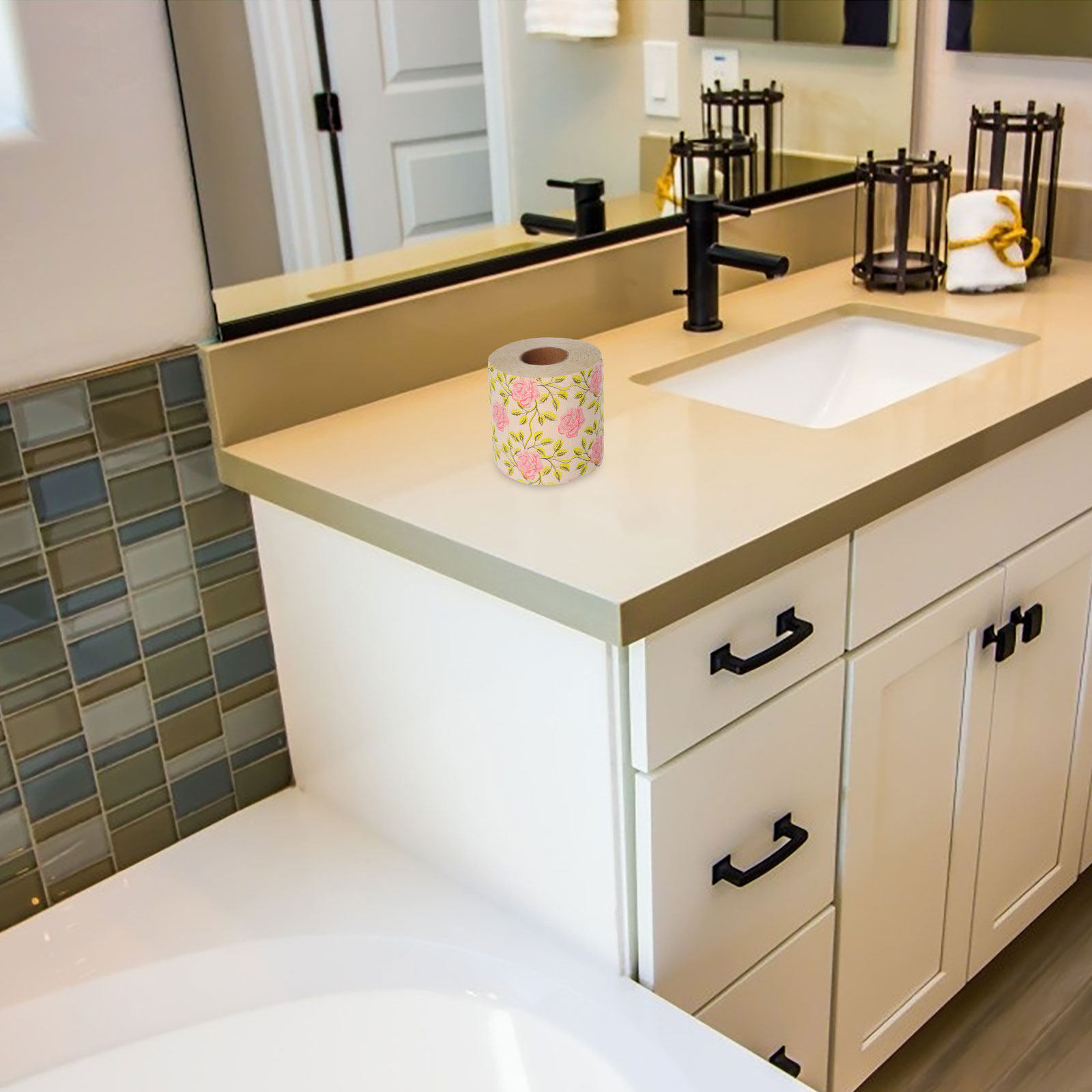 กระดาษชำระลายตลกน่ารัก 1 ม้วน  - Home Design Bathroom บทวิจารณ์และราคา