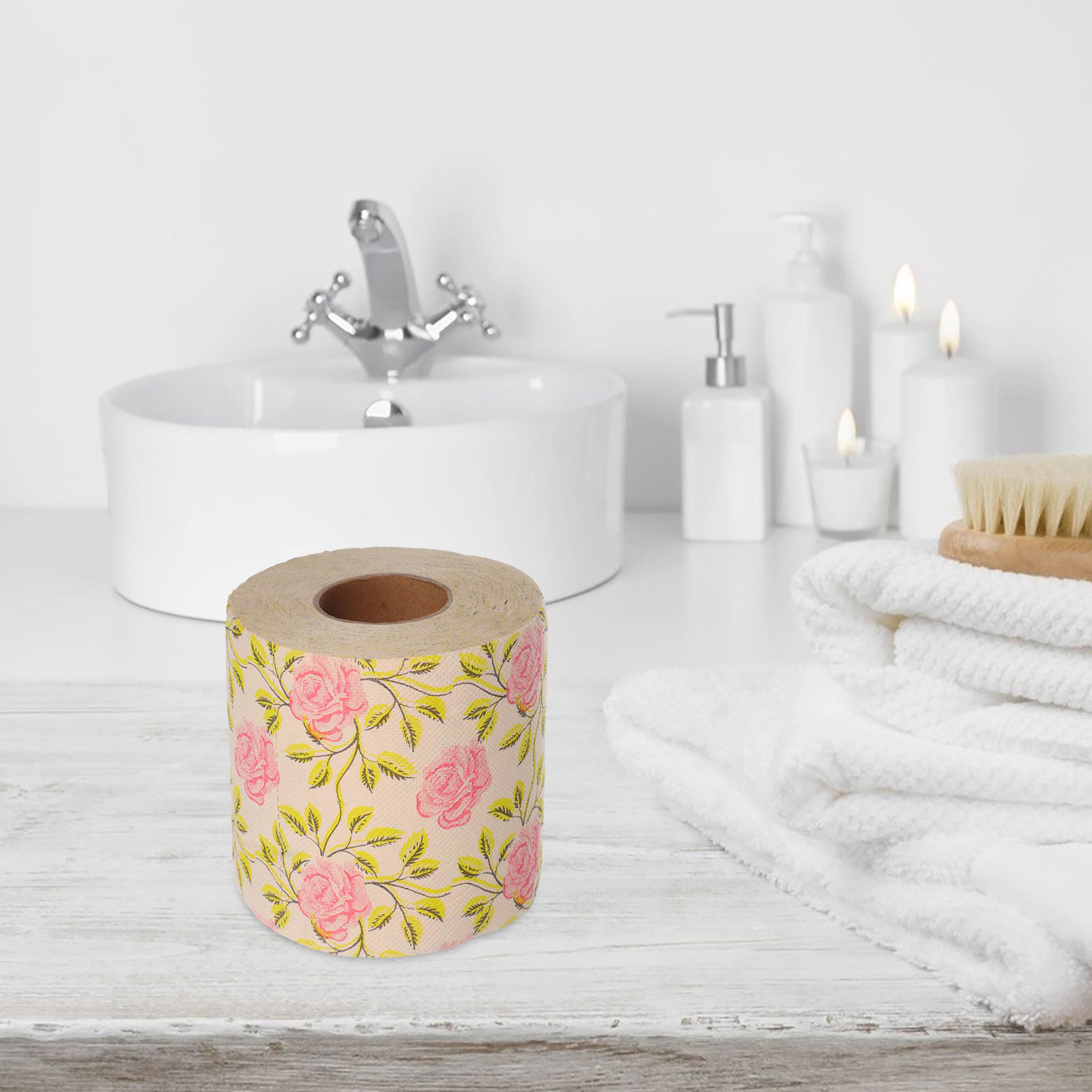 กระดาษชำระลายตลกน่ารัก 1 ม้วน  - Home Design Bathroom บทวิจารณ์และราคา