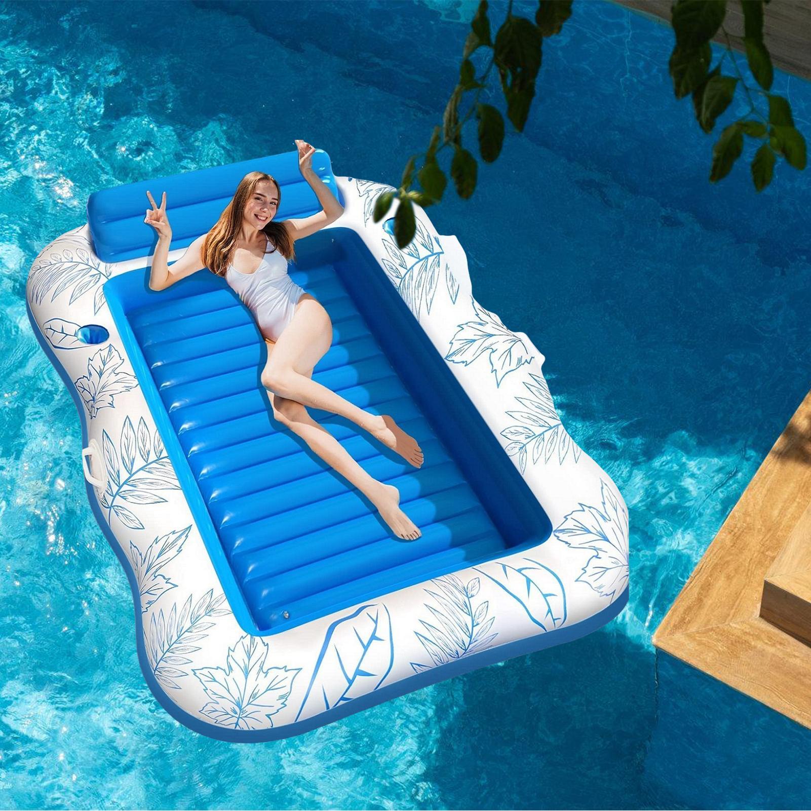 สระน้ำเป่าลมสำหรับอาบแดด พร้อม - Bathtub Pillow Inflatable บทวิจารณ์และราคา