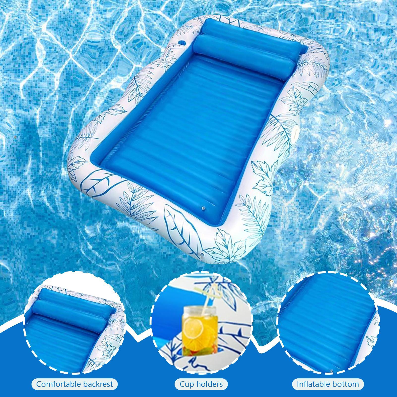 สระน้ำเป่าลมสำหรับอาบแดด พร้อม - Bathtub Pillow Inflatable บทวิจารณ์และราคา