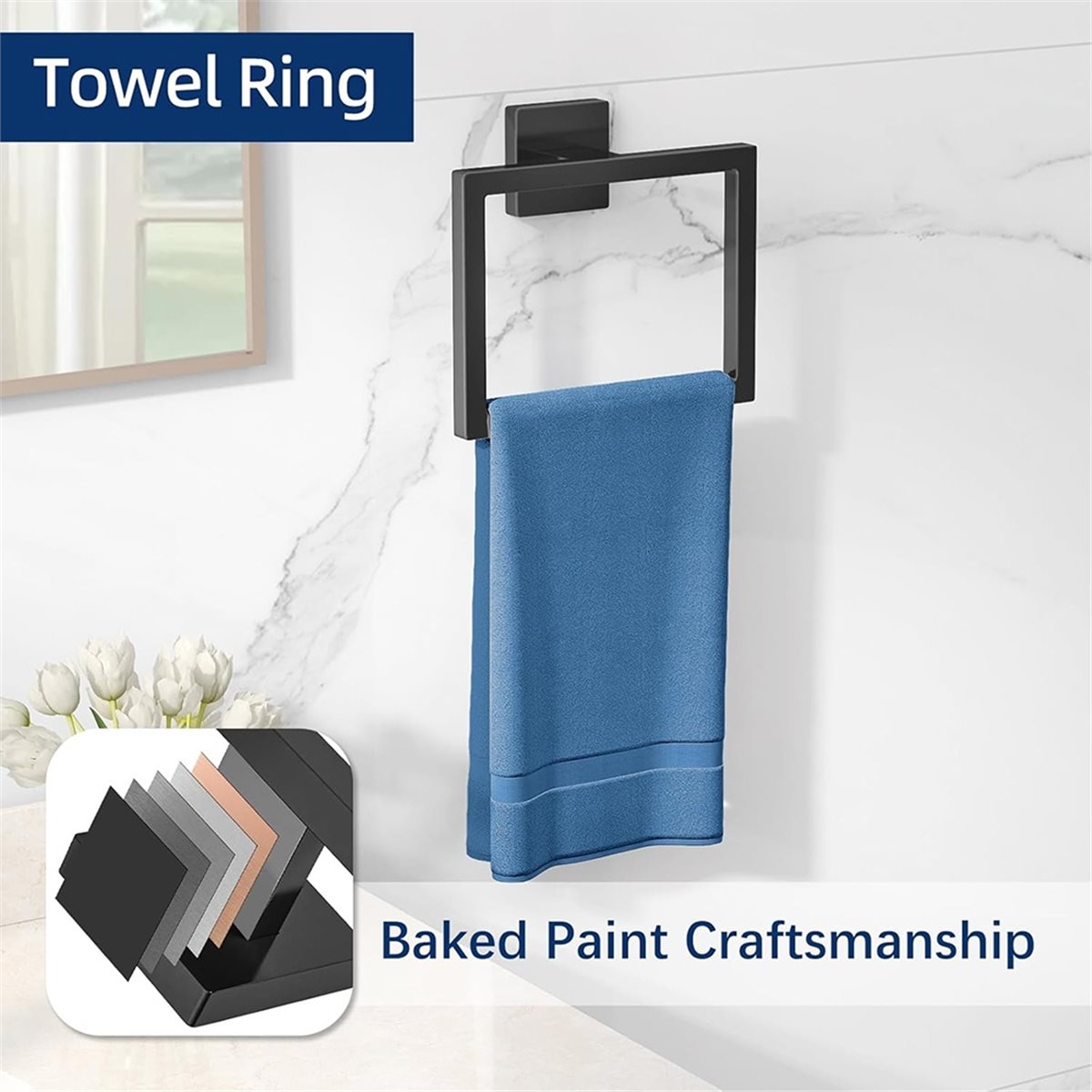 ชุดอุปกรณ์ห้องน้ำ 5 ชิ้น ชุดรา - Home Hardware Bathroom Accessories บทวิจารณ์และราคา