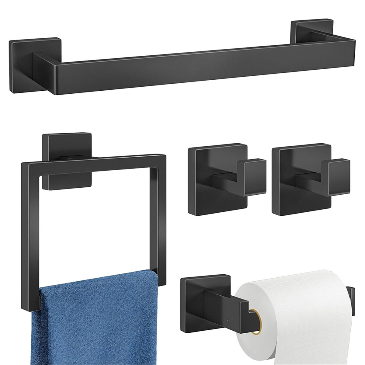 ชุดอุปกรณ์ห้องน้ำ 5 ชิ้น ชุดรา - Home Hardware Bathroom Accessories บทวิจารณ์และราคา