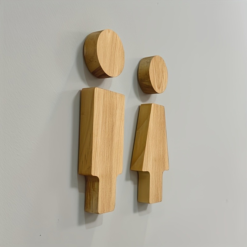 ป้ายห้องน้ําไม้ 2 ชิ้นสําหรับป - Home Bathroom Signs บทวิจารณ์และราคา