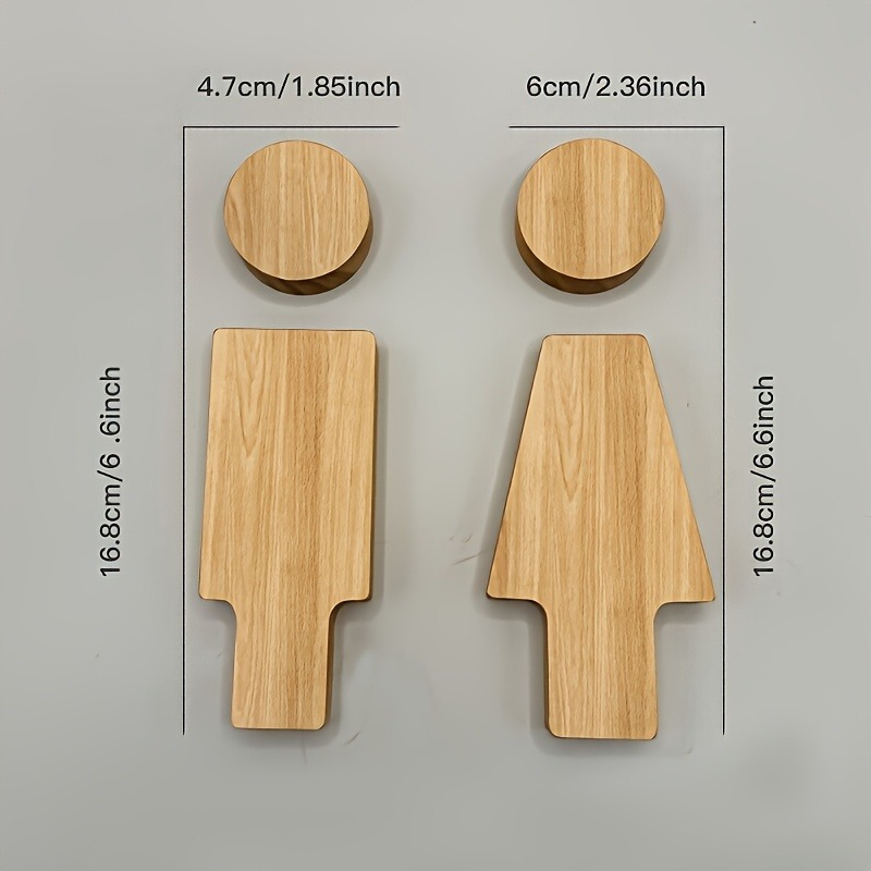 ป้ายห้องน้ําไม้ 2 ชิ้นสําหรับป - Home Bathroom Signs บทวิจารณ์และราคา
