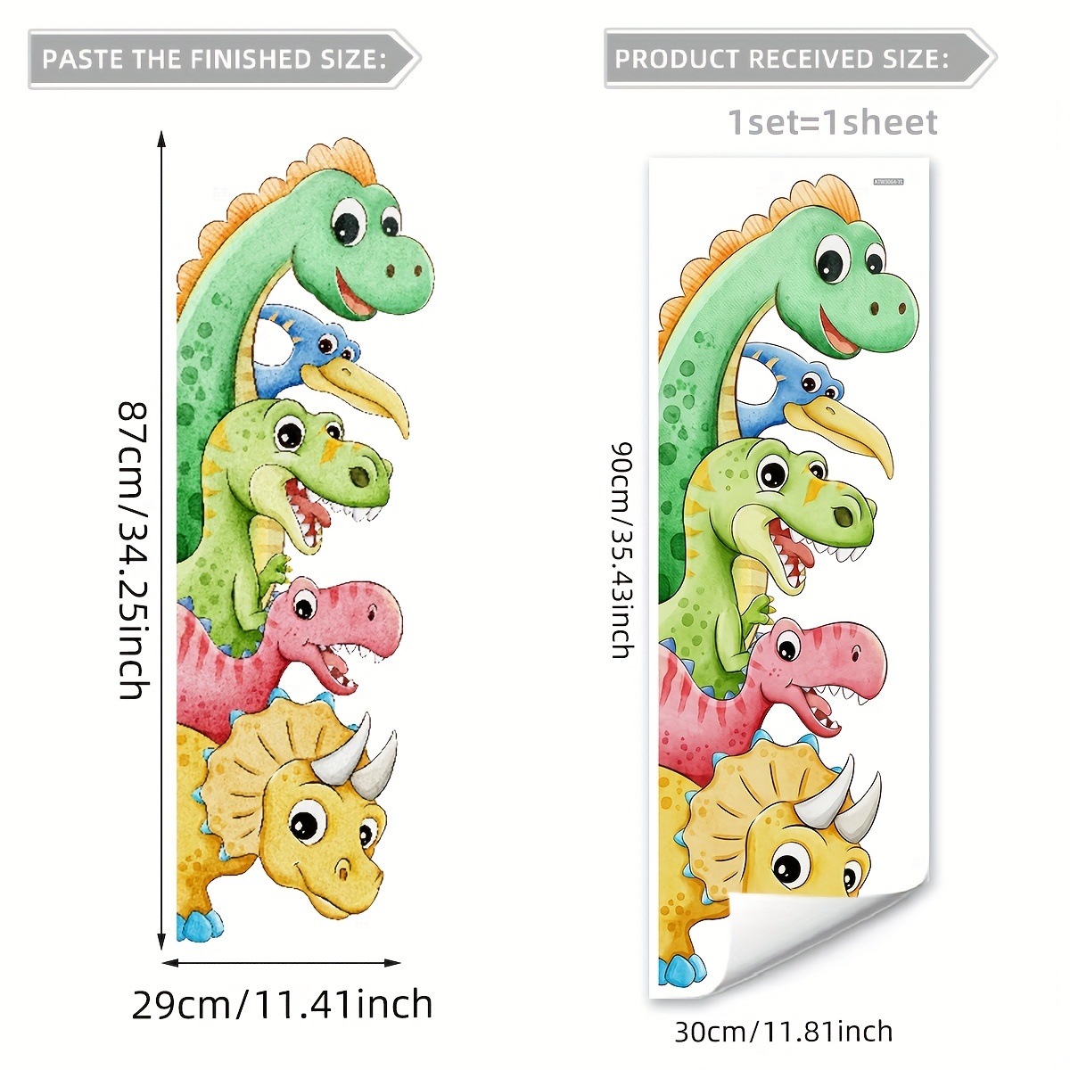 สติกเกอร์ติดผนังลายการ์ตูนไดโน - Home One Bathroom บทวิจารณ์และราคา