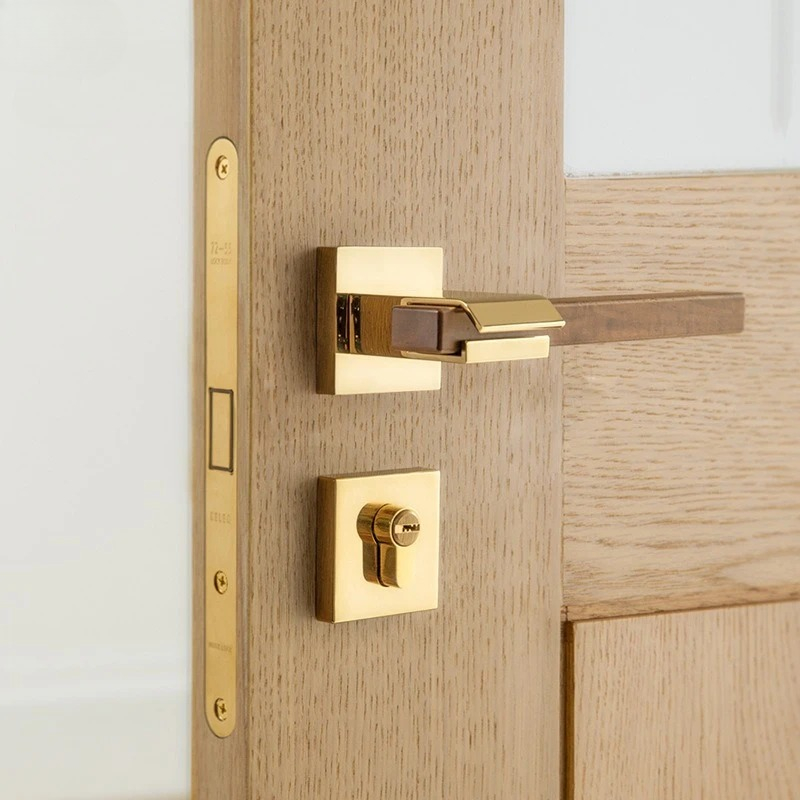 มือจับประตูวอลนัท ล็อคประตูโลห - Home Hardware Bathroom Accessories บทวิจารณ์และราคา