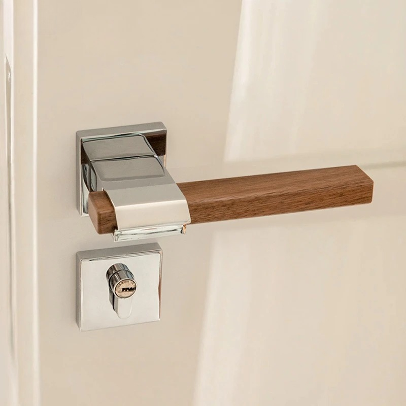 มือจับประตูวอลนัท ล็อคประตูโลห - Home Hardware Bathroom Accessories บทวิจารณ์และราคา