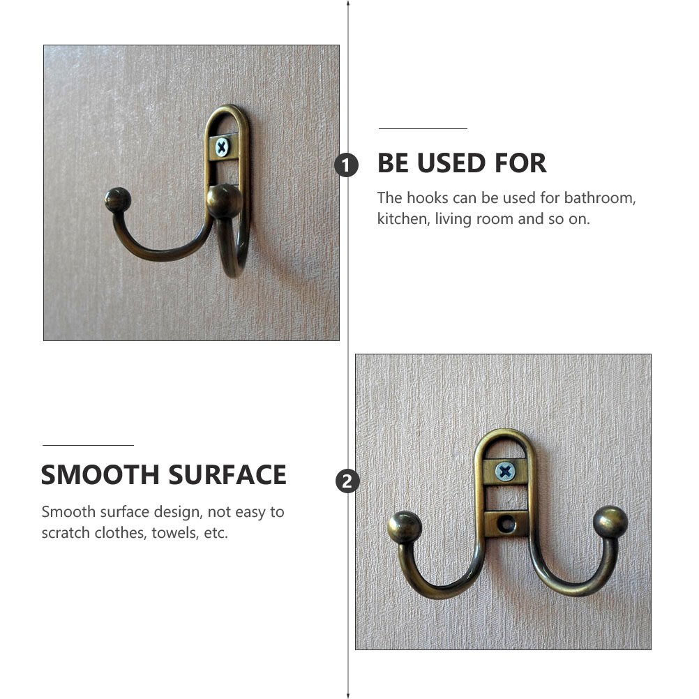 ตะขอแขวนผนังแบบคู่ 5 ชิ้น วัสด - Home Design Bathroom บทวิจารณ์และราคา