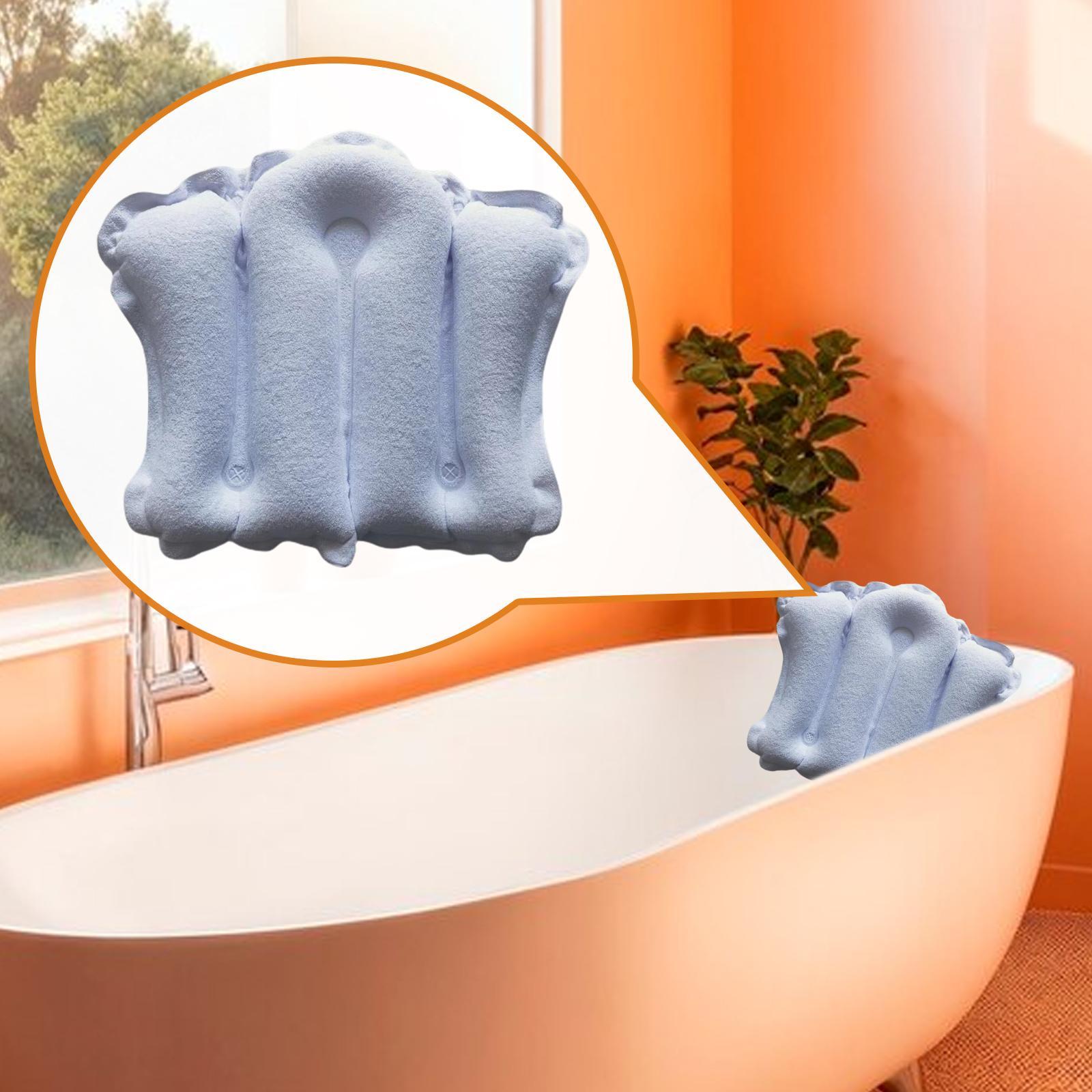 หมอนรองอาบน้ำแบบเป่าลม กันน้ำ  - Bathtub Pillow Inflatable บทวิจารณ์และราคา