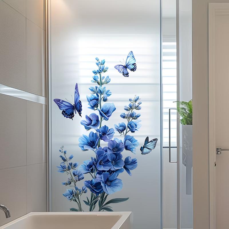 สติกเกอร์กระจกดอกกุหลาบที่ถอดอ - Home Bathroom Glass บทวิจารณ์และราคา