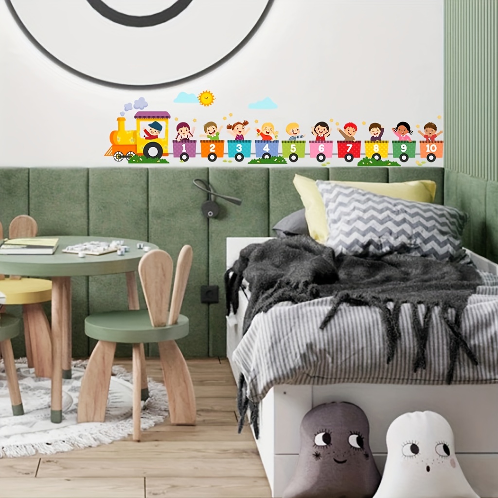 สติ๊กเกอร์ติดผนังลายการ์ตูนรถไ - Home One Bathroom บทวิจารณ์และราคา
