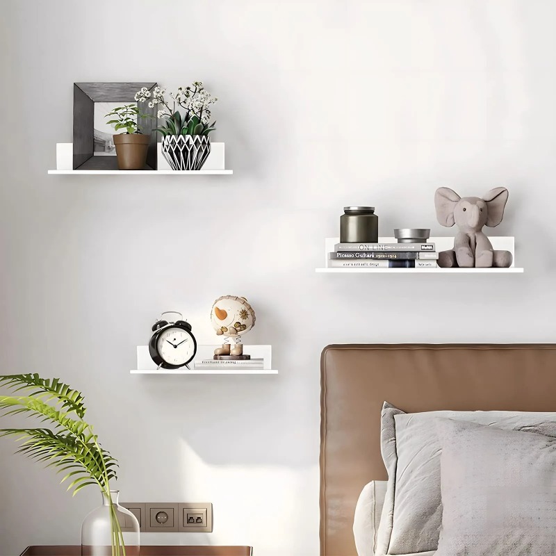 ชั้นวางของติดผนังโลหะแบบลอย สำ - Tiny Home Bathroom Kitchen บทวิจารณ์และราคา