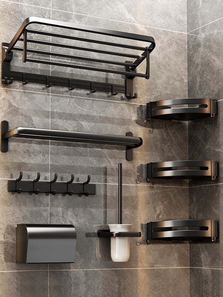 ราวแขวนผ้าเช็ดตัวแบบไม่ต้องเจา - Home Hardware Bathroom Accessories บทวิจารณ์และราคา