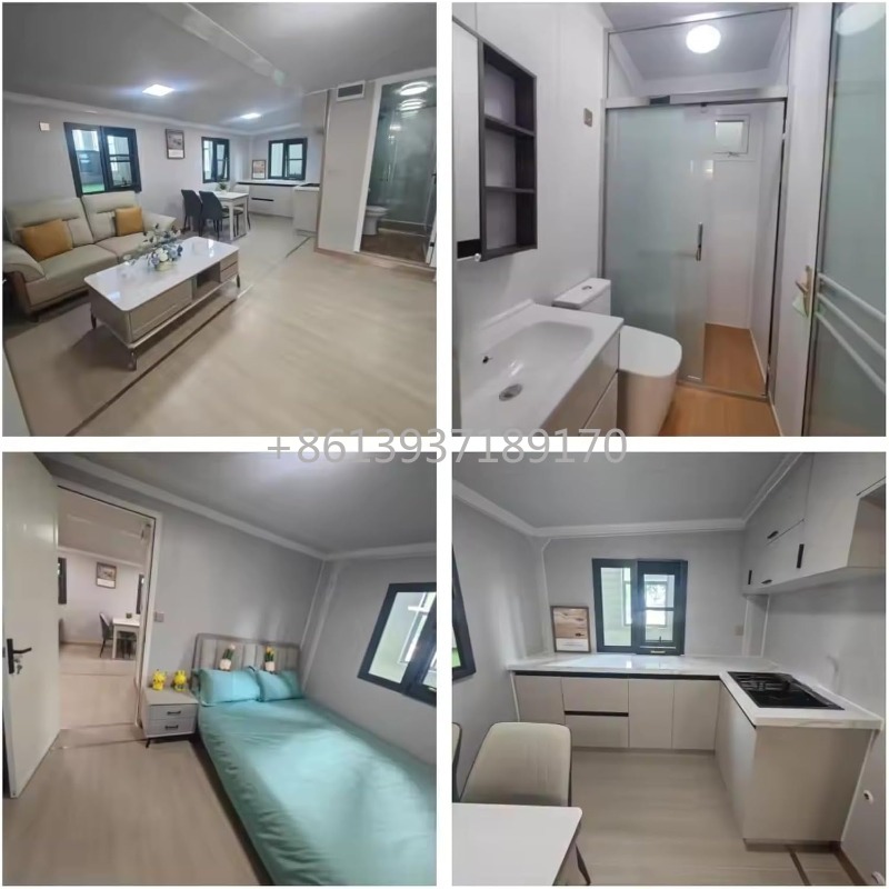 บ้านคอนเทนเนอร์พับได้ขนาด 20 ฟ - Tiny Home Bathroom Kitchen บทวิจารณ์และราคา