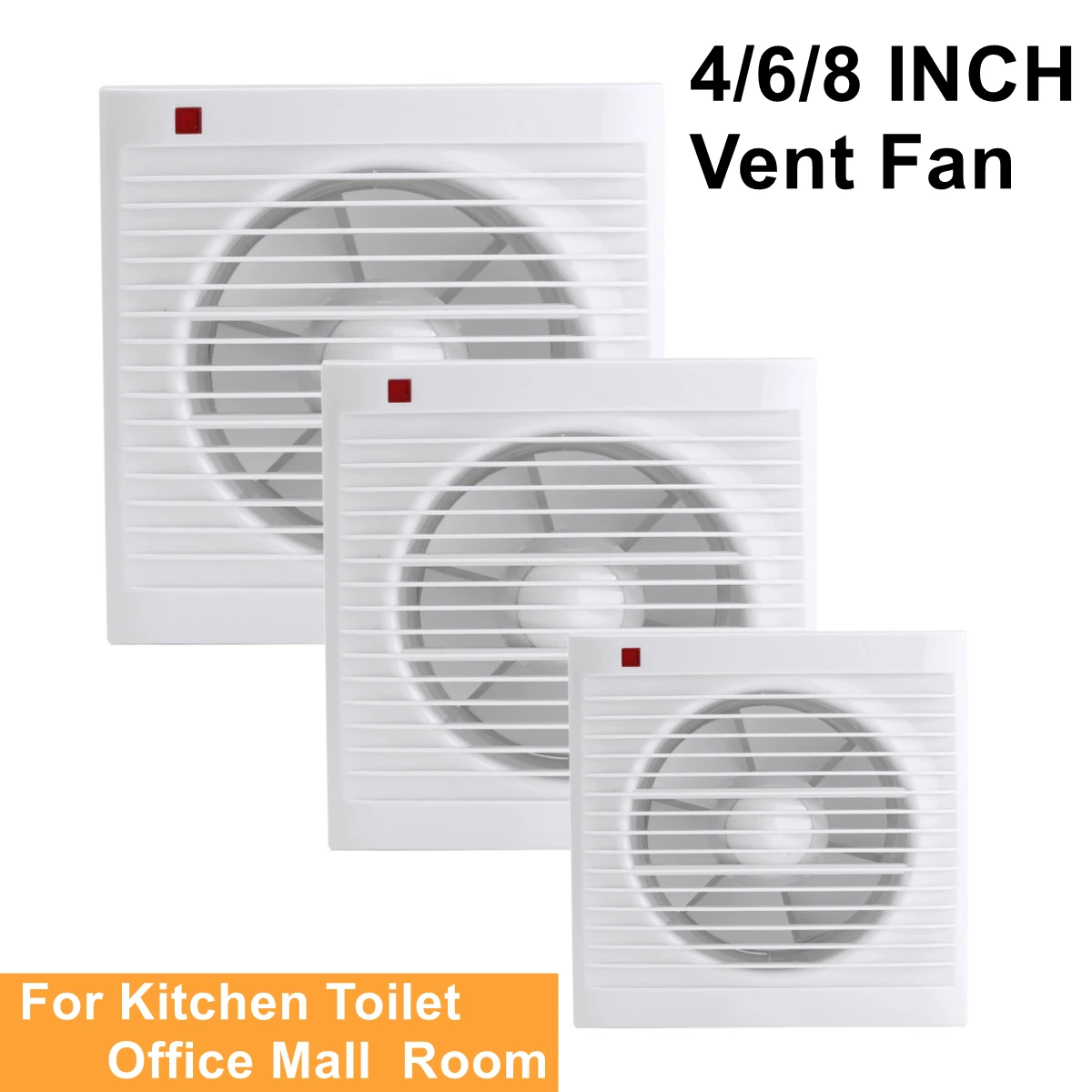พัดลมดูดอากาศแบบเงียบ ขนาด 4 น - Home Bathroom Exhaust Fan บทวิจารณ์และราคา