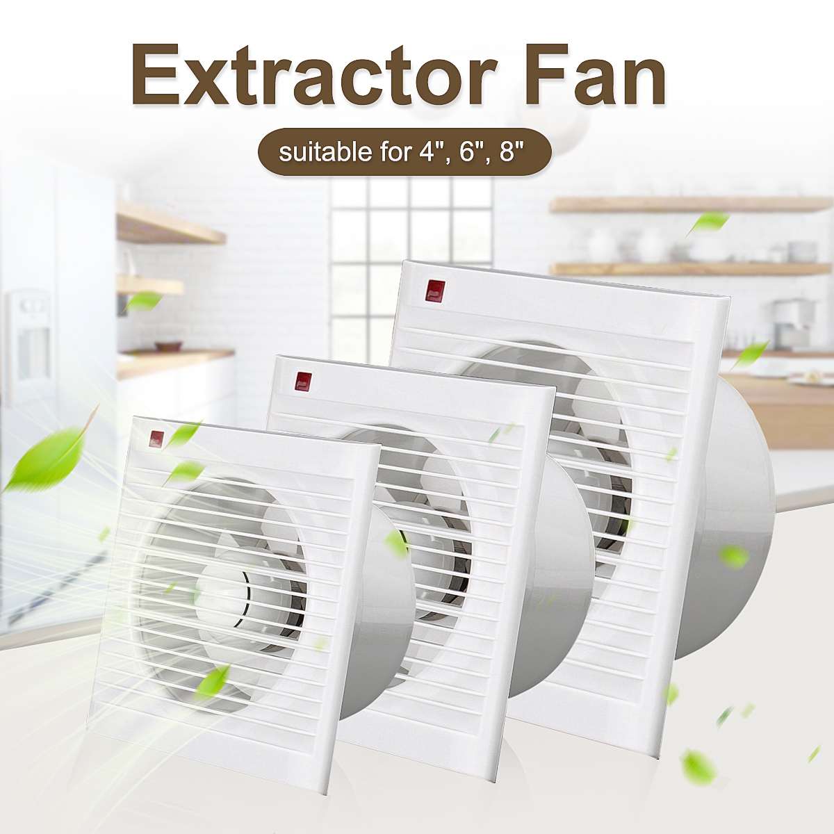 พัดลมดูดอากาศแบบเงียบ ขนาด 4 น - Home Bathroom Exhaust Fan บทวิจารณ์และราคา