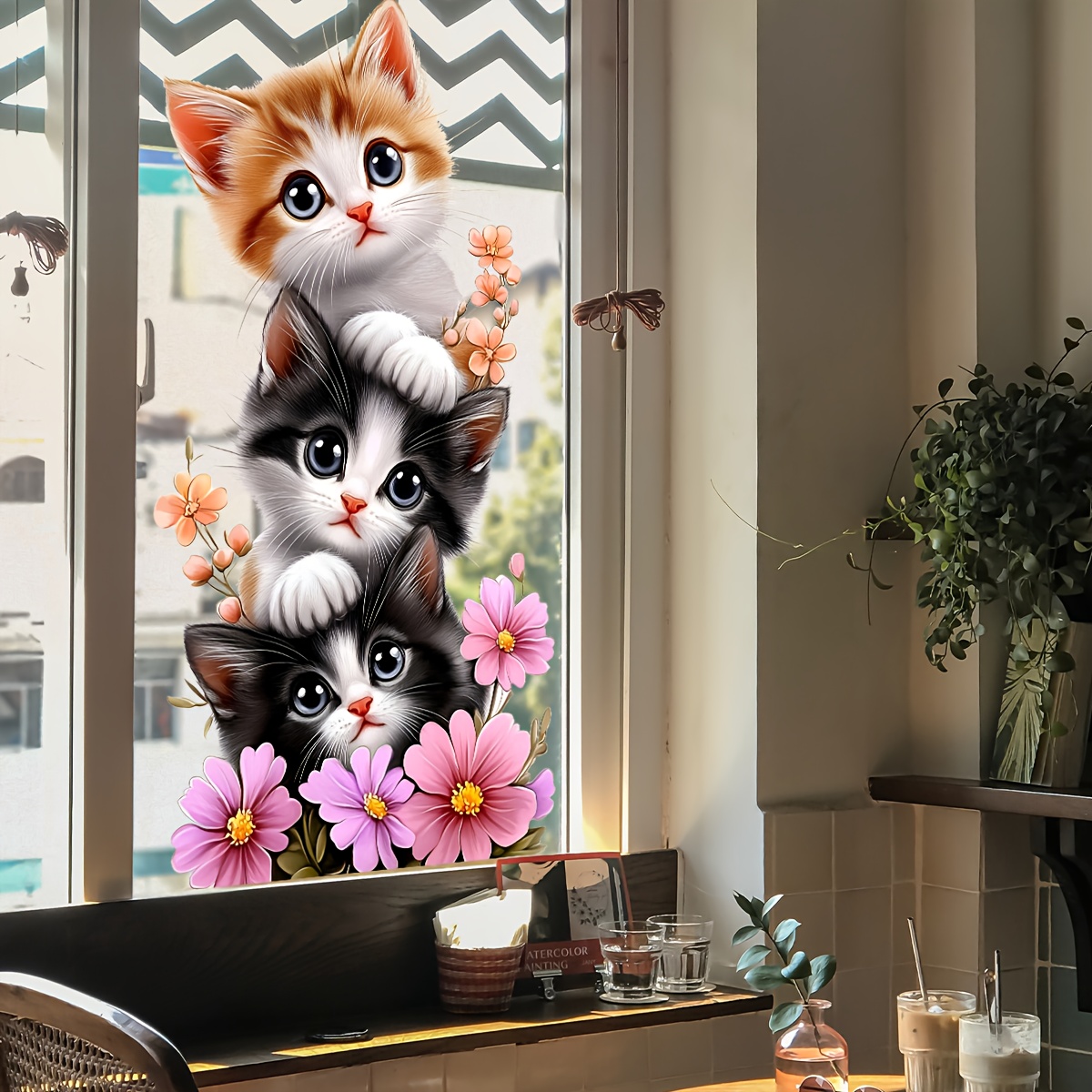 สติกเกอร์ติดหน้าต่างและผนังลาย - Home One Bathroom บทวิจารณ์และราคา
